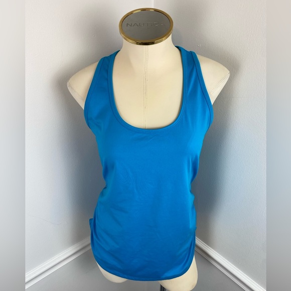 CALIA By Carrie Underwood Blue Razorback Tank | Size Large - Picture 3 of 10